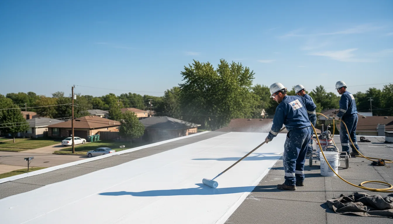 Commercial roof coating in Weldon, IA near me